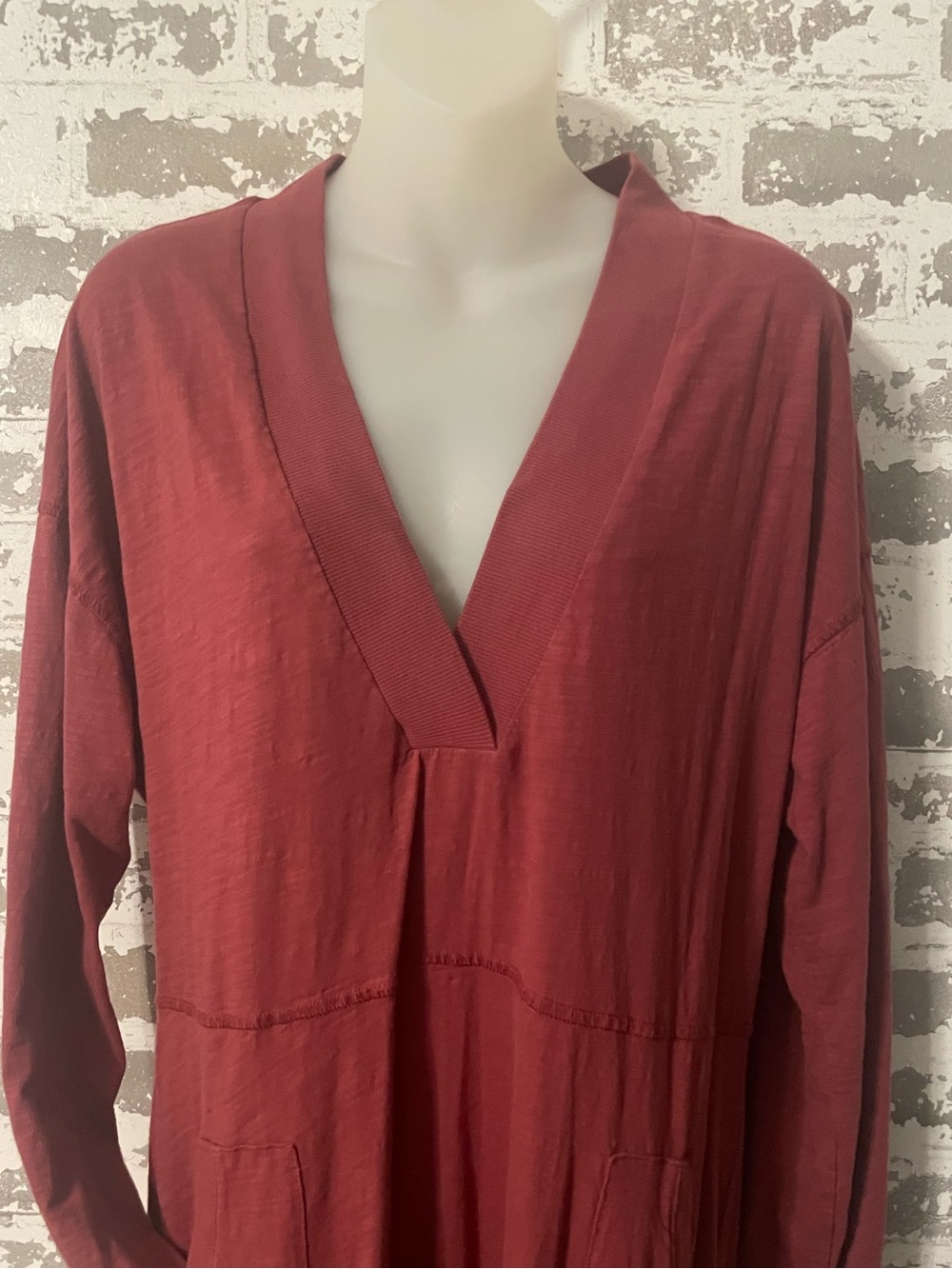 Intimately Free People Oversized Lounge Jumpsuit One Piece Romper Rust Rose XS - Picture 2 of 8